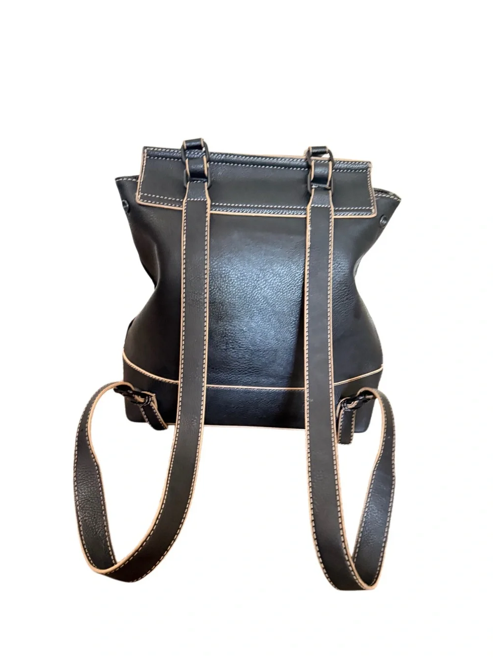 DARCY MARKS London Black Leather Backpack